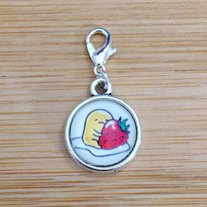 Planner charm Gudetama Glass Cabochon